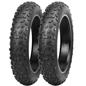 GRELiving 2er-Pack 20x4.0 Zoll Heavy Duty E-Bike Reifen 98-406 20PSI Fahrradmantel Compatible Heavy Duty E-Bike 20x3.8 20x4.0 Reifen