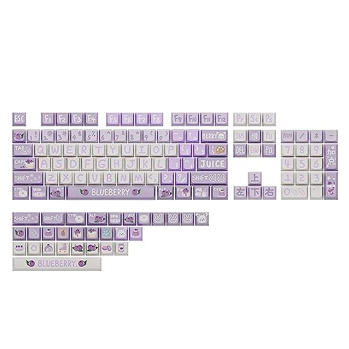 Keycap pour clavier de jeu mécanique Diy PBT XDA violet 133 touches
