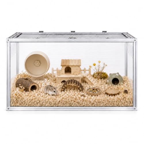 Jiwinner Large Hamster Cage with Mesh Top