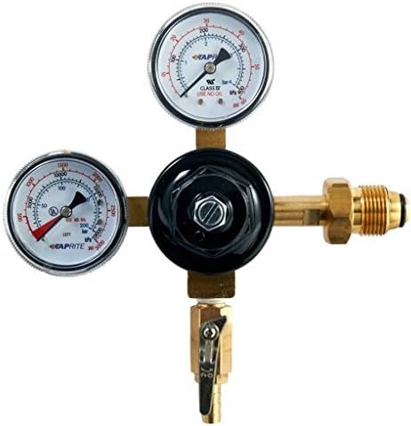Dual Gauge Nitrogen Regulator for CGA 580 Valve
