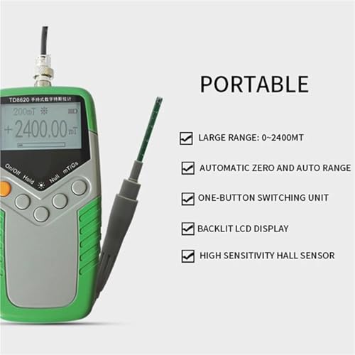 Medidor Gauss Digital Portátil TD8620 Precisión 5% miniatura 5