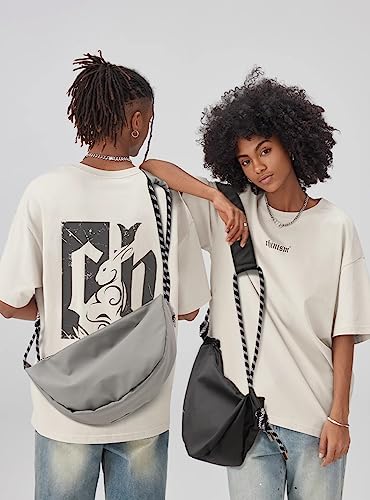 Hobo Crossbody Bag for Women, Nylon Crescent Bag, Trendy Dumpling Cross Body Bag, Half Moon Shoulder Bag3