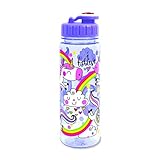 Botella de agua con tapón mecánico