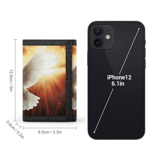 Dove Sun Art Slim Wallets for Men Money Clip Card Holder Wallet Men's Trifold Wallet And Coin Pocket2