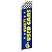 Quality Used Cars Blue Swooper Feather Flag - Great for Dealerships and Car Lots