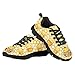 Pointodoor Girls Lightweight Sneakers Bee Honey Shoes Size 12.5 Kids Fashion Sneakers Slip on School Sport Athletic Sneakers for Tennis Running Walking