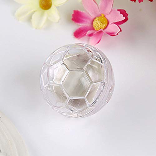 KOBI 3 peças de bola de plástico transparente brilhante para animais de estimação, brinquedo interat