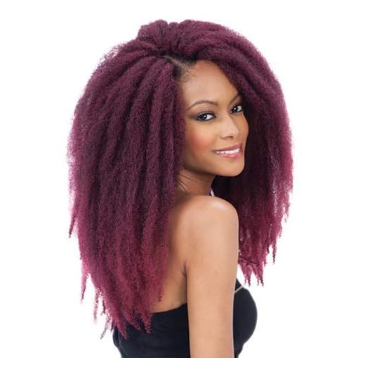 Freetress Equal Synthetic Hair Braids Double Strand Style Cuban Twist Braid 16" (6-Pack, 1B)