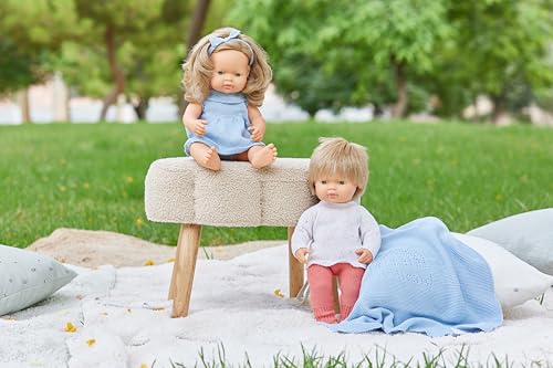 Miniland Muñeco Bebé Caucásico Rubio 15 Pulg miniatura 3