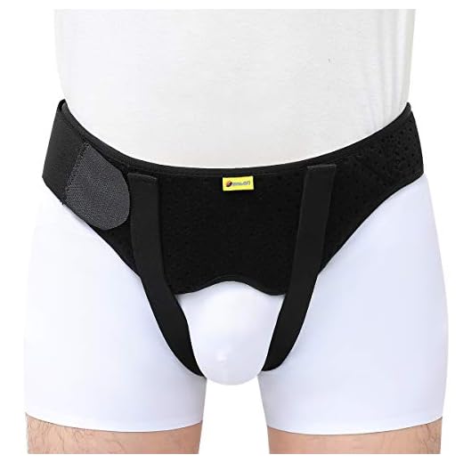 Tenbon Hernia Belt Truss for Single/Double Inguinal or Sports Hernia, Hernia Support Brace for Men for Women Pain Relief Recovery Strap with 2 Removable Compression Pads Comfortable Material