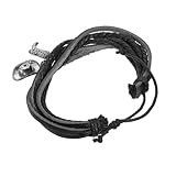 FOMIYES Pulsera de Cuero para Hombre con Múltiples Diseño Occidental Charms de Sombrero y Bota Resistente al Desgaste Accesorio Elegante para Fiestas Temáticas y Uso Diario