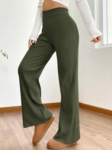 Image of Tee Projekt Formal Casual Solid Trousers for Women || Pull On Trousers for Women || High Waist PlainTrousers for Summer
