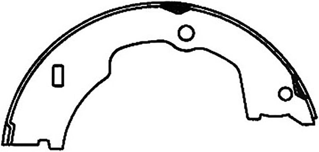 Rear Parking Brake Shoe for Ram 3500 2019 for Chevrolet C5500 C4500 Kodiak 2004-2009 for Ford F-250 Super Duty 2017-2019 for Dodge Ram 4500 2008-2010 1 PCS