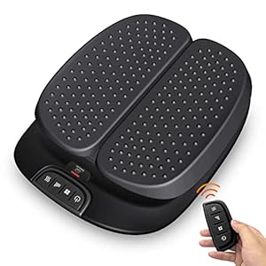 Snailax Foot Massager Machine with Heat,Remote Control, Adjustable Vibration Feet Massager Machine Increased Blood Circulation,Plantar Fasciitis, Stress (Black)