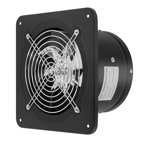 Ventilador Extractor de Baño y Cocina Gdrasuya10, 7" (17,8 cm), 50 W, Montaje en Pared o Ventana, Motor de Cobre Silencioso de 2600 RPM, para Cocina, Baño, Garaje y Ático miniatura 1