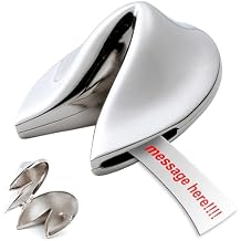 Natico Originals Non-Tarnishing Silver Fortune Cookie Paperweight, Desktop Gift, Resturant Decor 60-2700