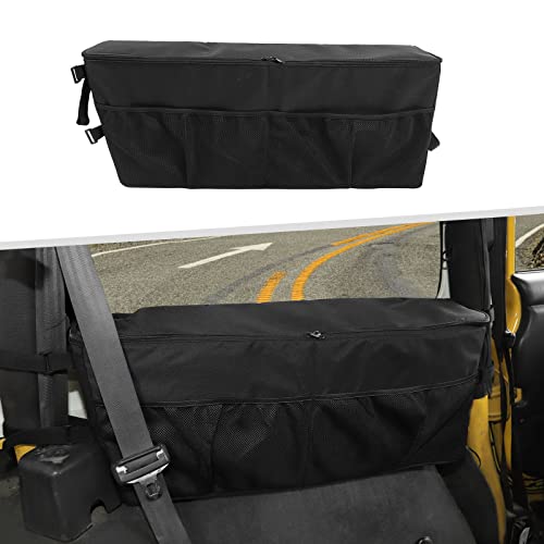 Jimen Compatible with Jeep Wrangler TJ 1997-2006, Trunk Storage Bag Cargo Organizer, Driver Side