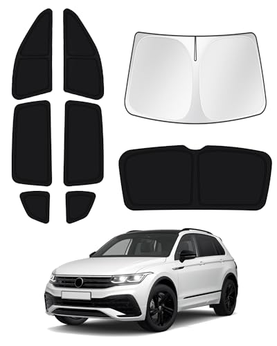 Canvcle Windshield Sun Shade for 2018-2023 Volkswagen VW Tiguan Side Rear Window Shade Cover Sun...