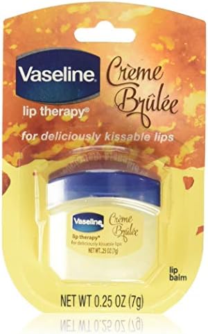 Vaseline Lip Therapy Lip Balm, Creme Brulee 0.25 oz (Pack of 4)