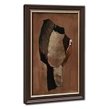 Abstract Earth Tone Wall Art Print Mid Century Modern Torn Paper Collage Aesthetic Posters Minimalist Rustic Brown Artwork for Living Room Bedroom