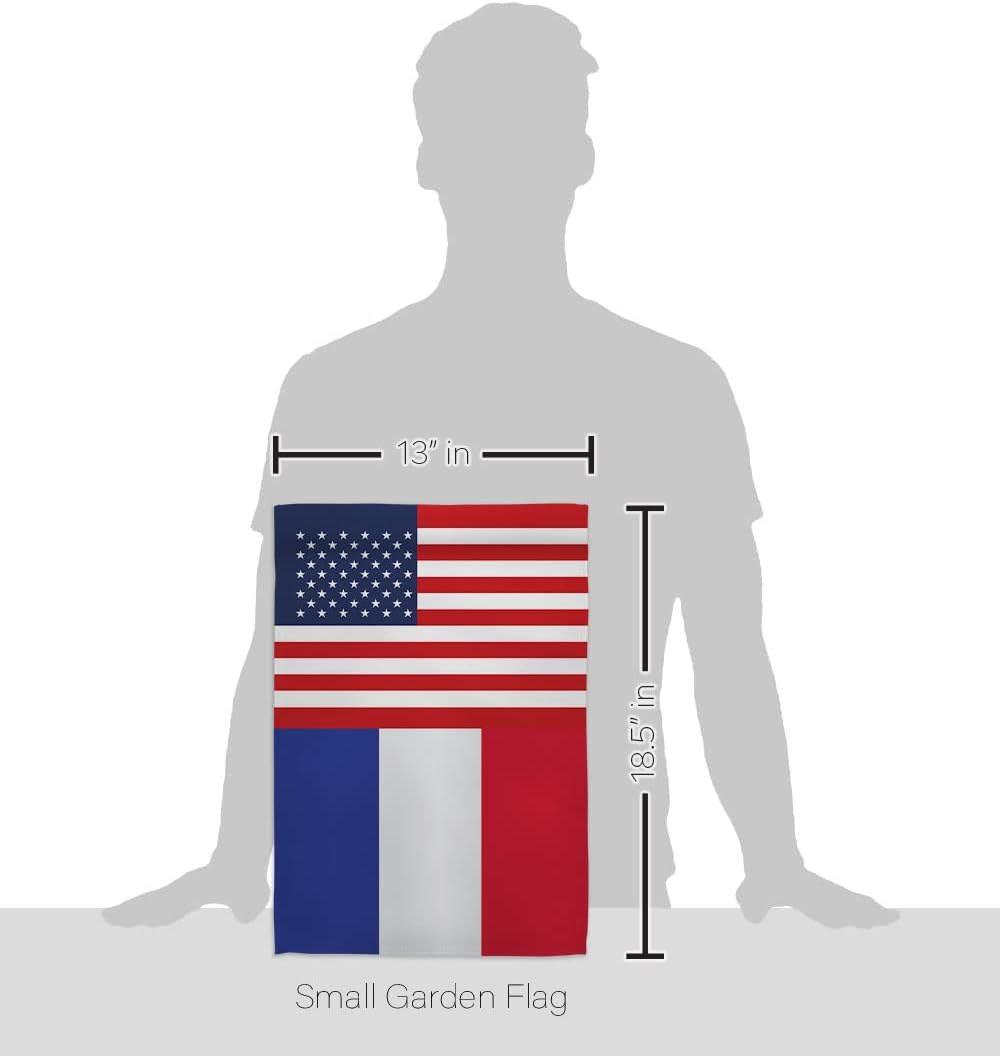 World Cup France USA Friendship Flag Home Decor Banner Room Wall Art Patio Porch Lawn Garden Outdoor Decorations Tapestry Yard Signs FIFA Gifts Sports Fan Trophy Soccer Game Football Made in USA