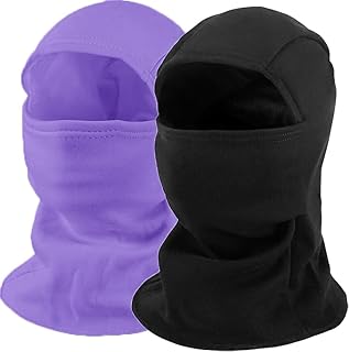 Balaclava Ski Mask for Adult, Full Face Mask Winter Fleece Thermal Cold Weather Outdoors Cover for Men Women 2 Packs