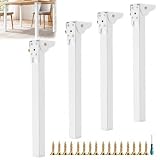 YNNHUDEEP 4 gambe pieghevoli per tavolo, altezza 60 cm, per mobili, colore