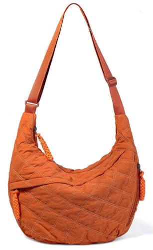 Image of Nylon Crescent Crossbody Bag for Women Shoulder Tote Handbag Casual Sling Bag Dumpling Purse Bag for Outdoor Travel
