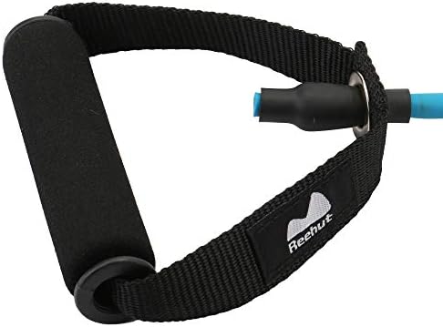 REEHUT Exercise Band Single Resistance Band, Exercise Tube - With Door Anchor and Manual, For Resistance Training, Physical Therapy, Home Workouts, Boxing Training