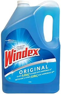 Windex Original Blue Glass & Window Cleaner Refill - 5 Litre Value Size
