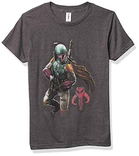 STAR WARS Mandalorian Warrior Boy's Heather Crew Tee