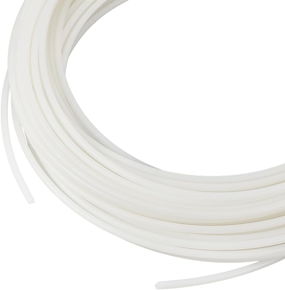BENECREAT 27.3 Yards PE Plastic Modeling Strip, 3mm White Plastic Welt Cord Piping for Crochet, Knitting, Weaving or Trim in Garments, Cushions