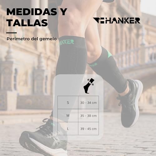 Medias de compresión transpirables HANKER de secado rápido para pantorrilla 4