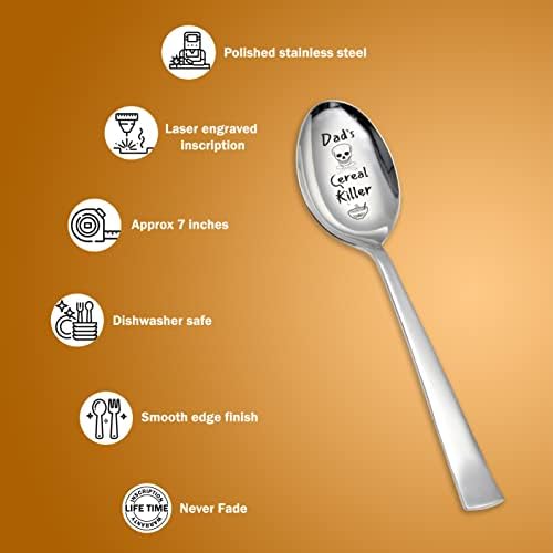 Dad's Cereal Killer Spoon-dad Gifts-dad Gifts from Daughter-dad Gifts from Son-dad Gifts for Christmas-Father Gifts