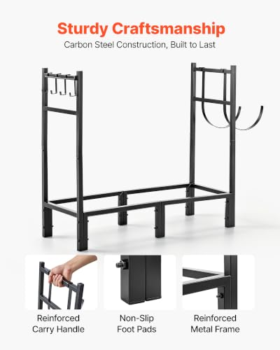 Image of VEVOR Firewood Rack 32.68 Inch Heavy Duty Indoor Fire Wood Storage Holder