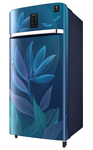 Image of Samsung 189L 5 Star Inverter Direct-Cool Single Door Digi-Touch Refrigerator (RR21C2E259U /HL,Paradise Bloom Blue)