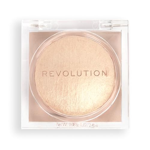 Makeup Revolution Beam Bright Highlighter, All Over Face Glow, Powder To Liquid Formula, 5 Different Shades, Bronze Baddie