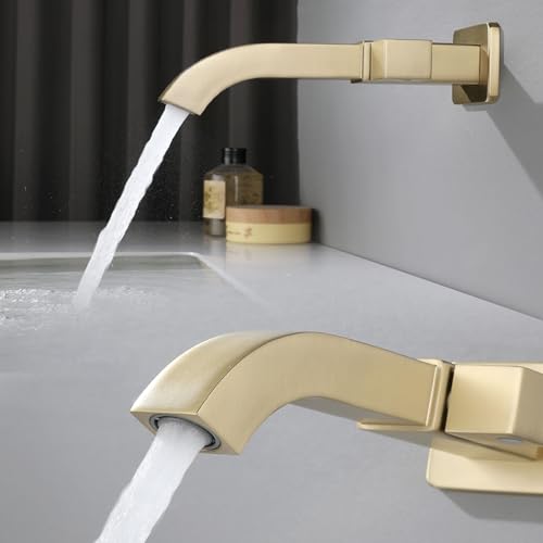 Grifo de lavabo cuadrado en latón cromado con extensor de agua LWX 5