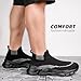 AONEREALRUN Men's Slip On Walking Shoes Running Comfortable Tennis Breathable Lightweight High Top Non Slip Athletic Gym Workout Casual Fashion Sneakers