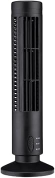 Tower Fan Portable Electric Quiet Cooling Vertical Standing Bladeless Floor Fans 2 Speeds Wind Modes Timer For Bedroom Office Desk Bladeless Tower Fan Cooling Fan Mini Room Fan