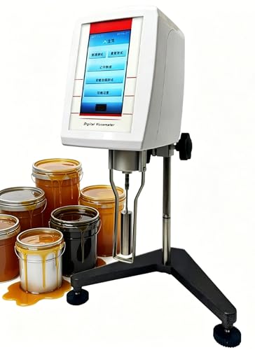 Digital Touch Screen Rotary Viscometer, High Precision Liquid Viscosity Tester for Paint, Ink, Industrial Applications - Laboratory Measurement Tool
