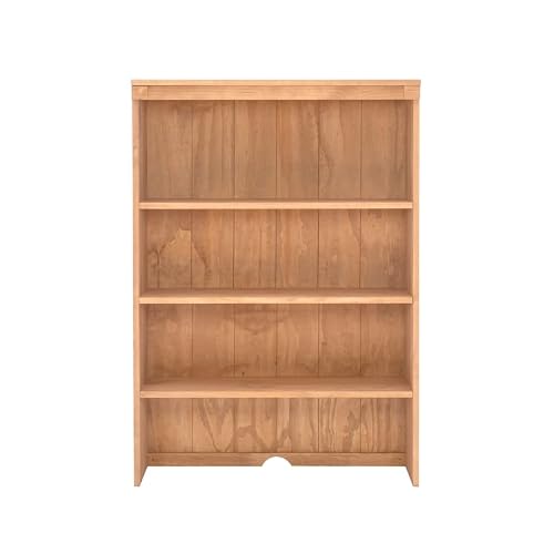 Linon Cody Wood 3 Shelf Bookcase Hutch In Rustic Honey #TOP2