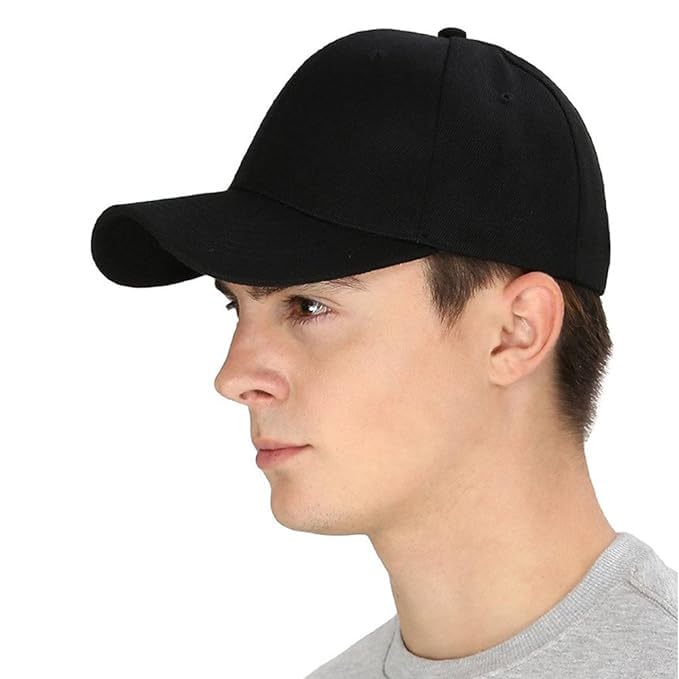 Cap for Men Women Topi Unisex Head Branded Boy's Girl's Caps Adjustable Strap Summer Sports Cricket Gym Dance Cotton Free ...
