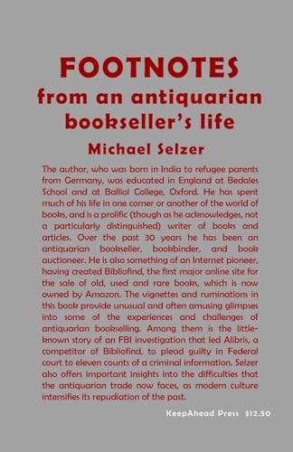 FOOTNOTES from an antiquarian bookseller's life