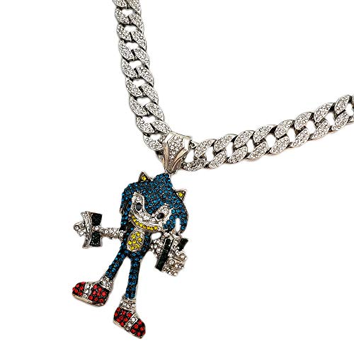 Hip Hop Lab Diamond Super Sonic Pendant & 18