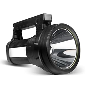 ERAY LED Taschenlampe 15000 Lumen, LED Handscheinwerfer Akku 10800mAh