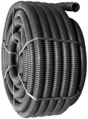 40mm x 50m Black Electrical Ducting with Coupling & Draw Cord 32mm Bore