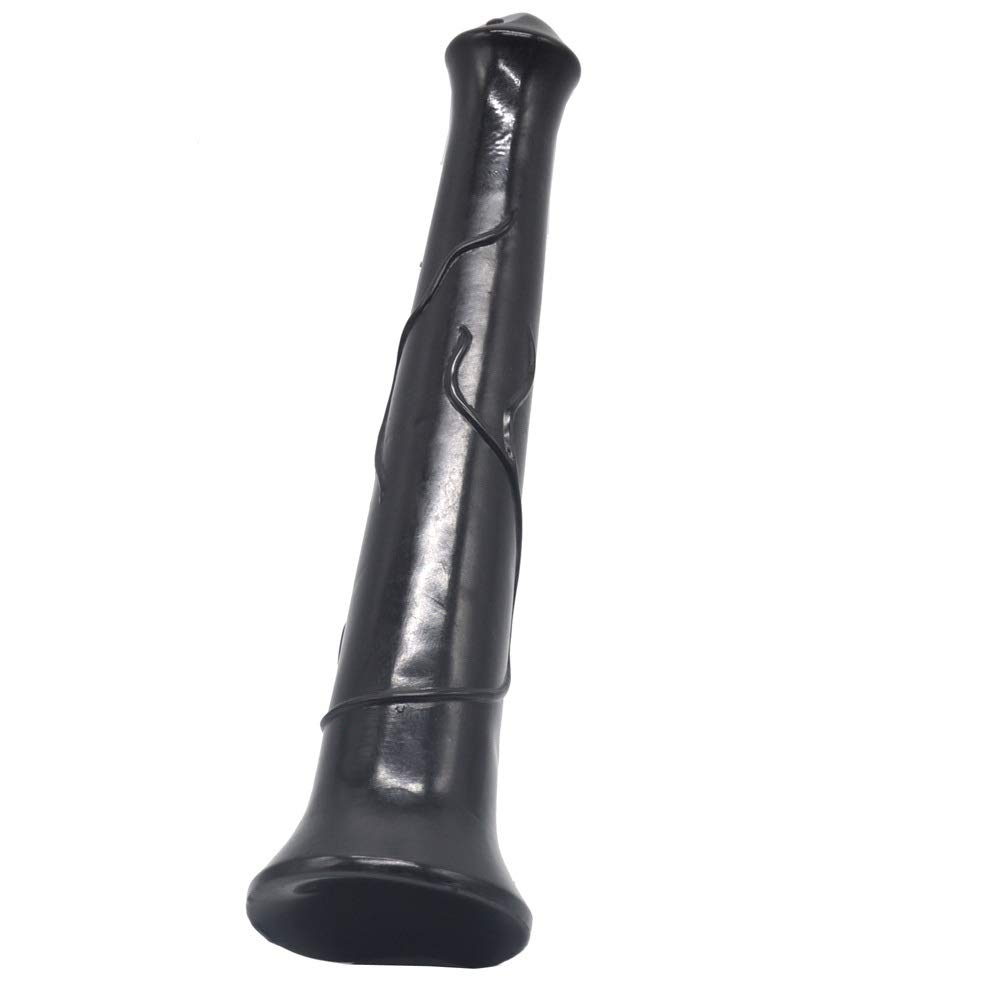 Liucickd 41 Super Long Huge ḎìlÐɔ Tõys Realistic Soft Silicone P-é-nî's D&ídló Thick Skin-Friendly Wǎnd Stǐcks Lifelike Clearance Mǎssǎgér Tool for Women Liucickd (Color : Black)