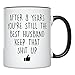 YouNique Designs 8 Year Anniversary Coffee Mug for Him, 11 Ounces, 8th Wedding Anniversary Cup For Husband, Eight Years, Eighth Year, 8th Year