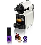 Nespresso Krups Inissia XN1001 Kapselmaschine, kurze Aufheizzeit, kompaktes Format, Kaffeemenge e...